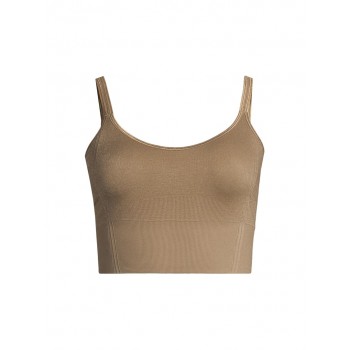 Top damski CASALL Shiny Seamless Rib Top kolor zielony - S