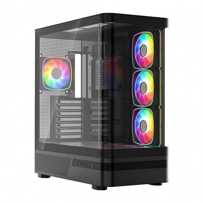 MODECOM Volcano Volcano AQ100 ARGB Midi Black