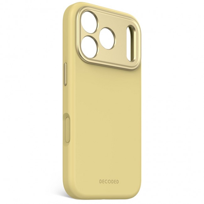 Decoded Silicone Backcover Apple iPhone 17 Pro Yuma Yellow mobile phone case 16 cm (6.3