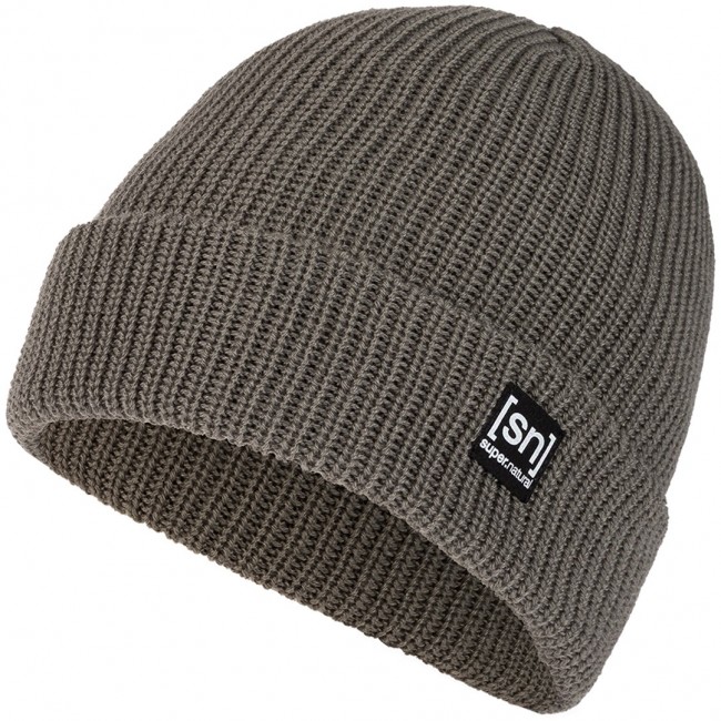 Czapka SUPER.NATURAL MERINO BASIC BEANIE zielona one size