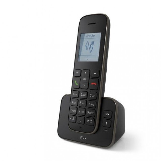 Telekom Sinus PA 207 Plus 1 Analog/DECT telephone Caller ID Black