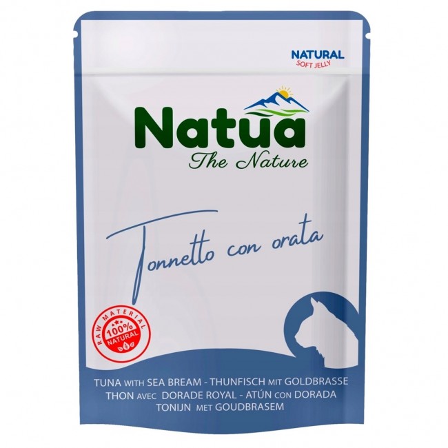 NATUA tuna with sea bream - wet cat food - 70g NATUA tuna with sea bream - wet cat food - 70g