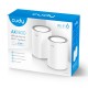 Cudy M1800 2-pack Dual-band (2.4 GHz / 5 GHz) Wi-Fi 6 (802.11ax) White 1 Internal Cudy M1800 2-pack Dual-band (2.4 GHz / 5 GHz) Wi-Fi 6 (802.11ax) White 1 Internal