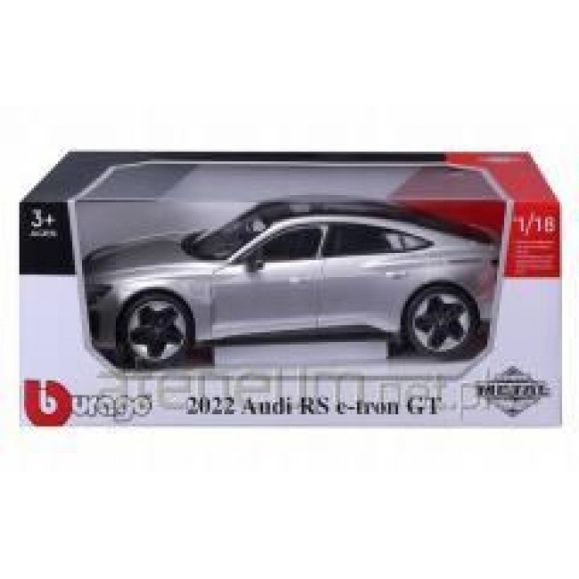 BBURAGO Audi RS e-tron GT 22 1:18 City car model Preassembled BBURAGO Audi RS e-tron GT 22 1:18 City car model Preassembled