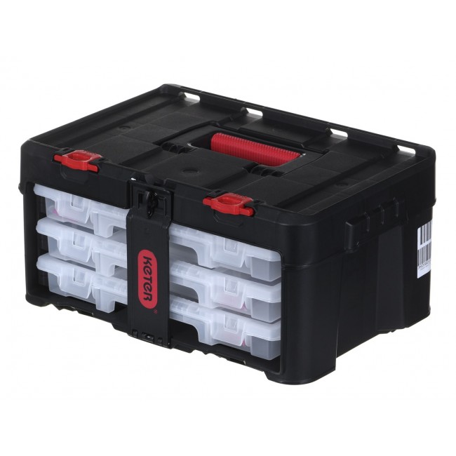 Toolbox KETER Stack'N'Roll (17210831/253380) with 3 organizers Black Toolbox KETER Stack'N'Roll (17210831/253380) with 3 organizers Black