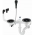 Siphon for 1.5- and 2-bowl granite sink - Space-Saver