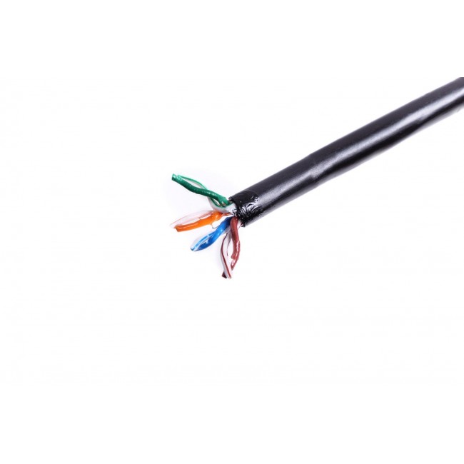 Gel-filled outdoor installation cable DIGITUS cat.5e, U/UTP, AWG 24/1, PE, 305m, black, reel Gel-filled outdoor installation cable DIGITUS cat.5e, U/UTP, AWG 24/1, PE, 305m, black, reel