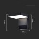 LED projector V-TAC VT-11020 fa ade luminaire 17W IP65 4000K 2580lm (SKU 2945) Black LED projector V-TAC VT-11020 fa ade luminaire 17W IP65 4000K 2580lm (SKU 2945) Black