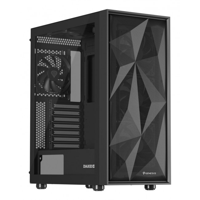GENESIS DIAXID 605F MIDI TOWER CASE WITH USB-C WINDOW BLACK