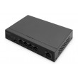 Digitus 4- Port Gigabit PoE Netzwerkswitch, Desktop, unmanaged, 1 Uplink Port RJ45, 60 W, af/at Digitus 4- Port Gigabit PoE Netzwerkswitch, Desktop, unmanaged, 1 Uplink Port RJ45, 60 W, af/at