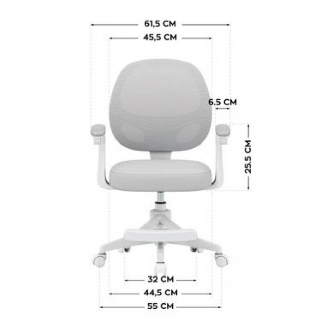 Junior 3.1 Grey swivel chair Junior 3.1 Grey swivel chair