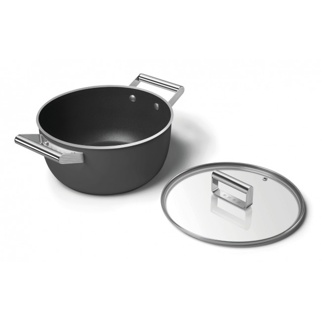 Smeg CSF2412BLM multi pot Black Aluminium, Stainless steel 5.4 L 24 cm