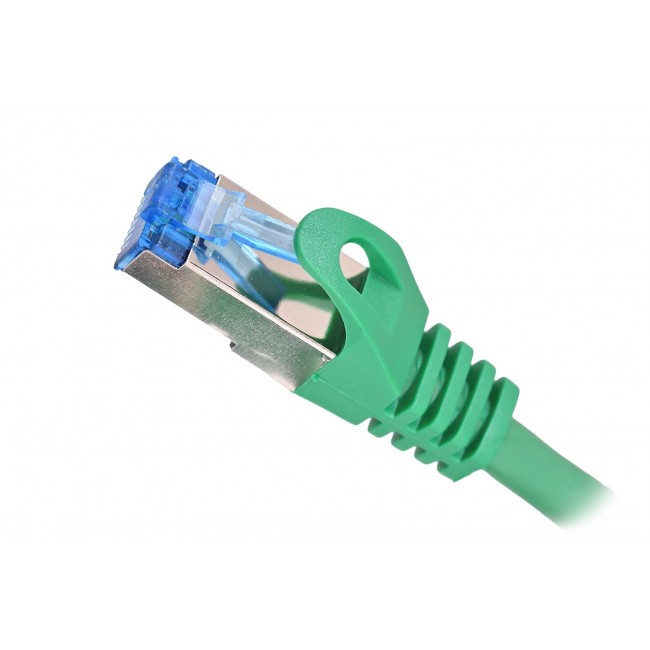 LANBERG PATCHCORD S/FTP CAT.6A 0.5M GREEN LSZH