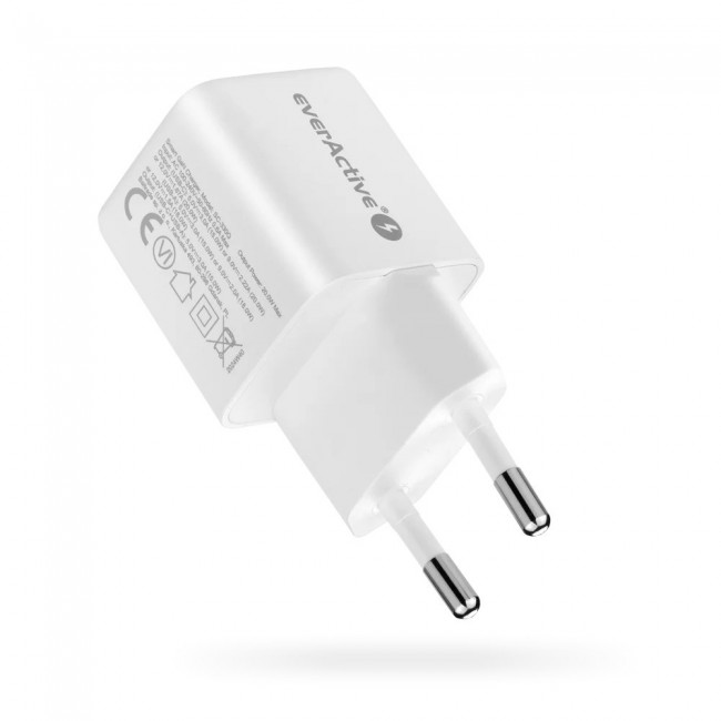 Charger 1 x USB, 1 x USB-C Quick Charge 3.0 20W white