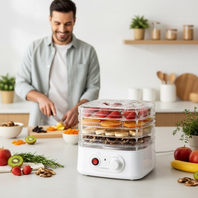 Esperanza EKD004 Food dehydrator,Transparent,White 250 W