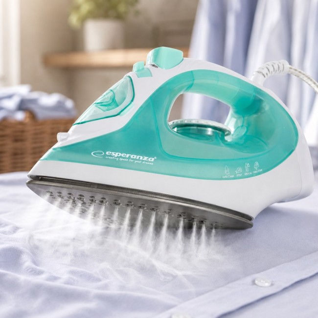 Esperanza EHI005 Steam iron Ceramic soleplate Green,White 2200 W