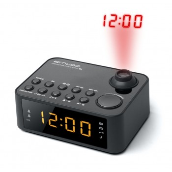 Muse | M-178P | Black | Clock radio