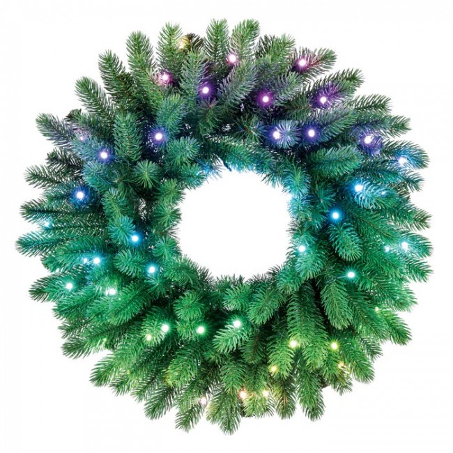 Twinkly pre-lit wreath 50 RGB LED Green wire Plug type C Twinkly pre-lit wreath 50 RGB LED Green wire Plug type C