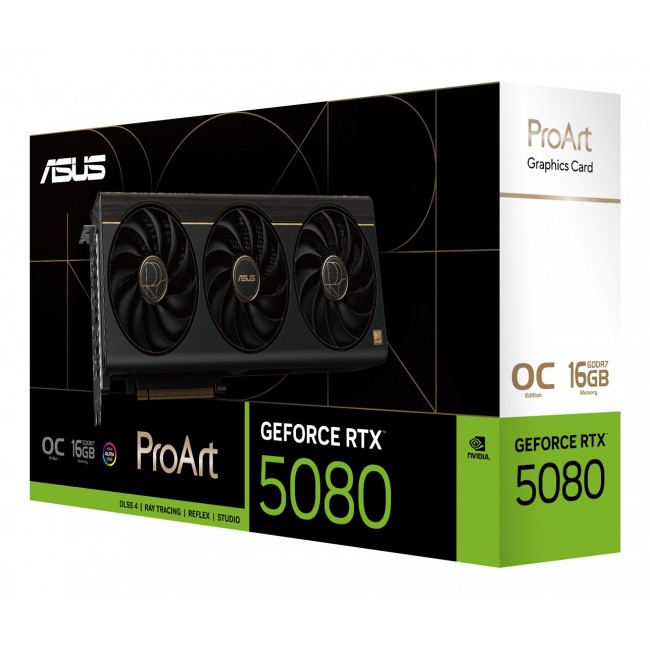 ASUS ProArt -RTX5080-O16G NVIDIA GeForce RTX 5080 16 GB GDDR7 ASUS ProArt -RTX5080-O16G NVIDIA GeForce RTX 5080 16 GB GDDR7
