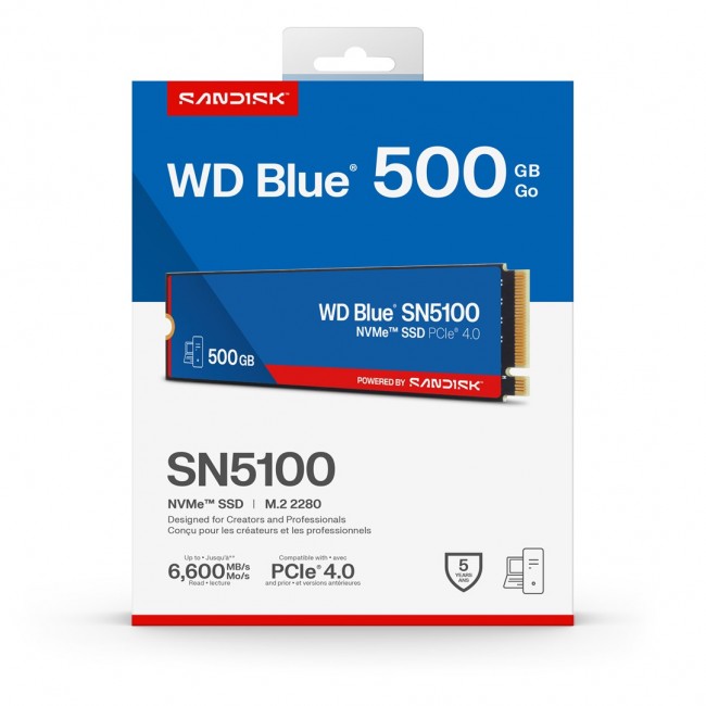 Western Digital 500GB WD Blue SN5100 NVMe SSD Western Digital 500GB WD Blue SN5100 NVMe SSD