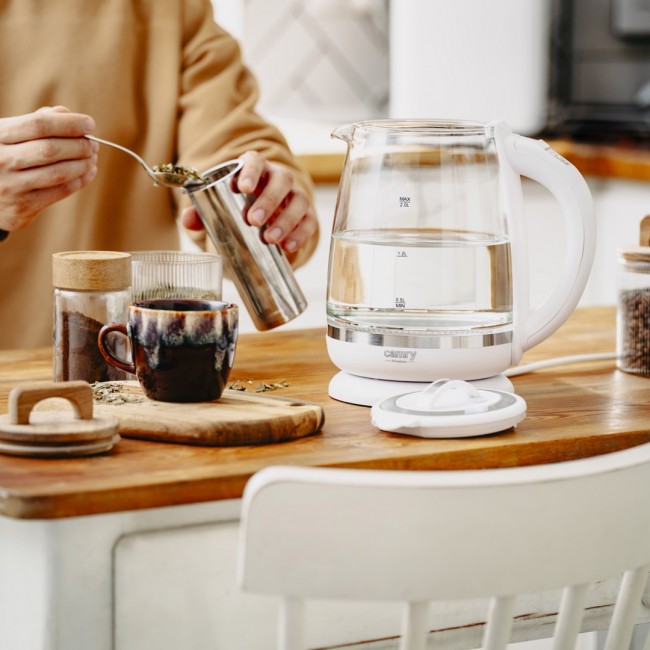 CAMRY CR 1290w electric kettle, white