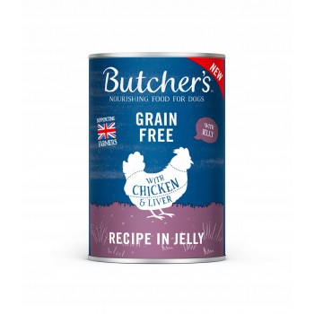 BUTCHER'S Original Recipe in Jelly Chicken - wet dog food - 400g