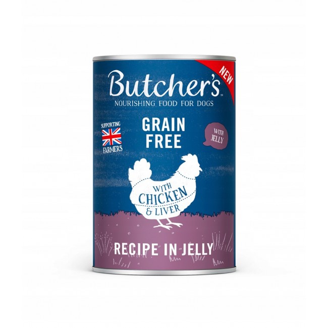 BUTCHER'S Original Recipe in Jelly Chicken - wet dog food - 400g