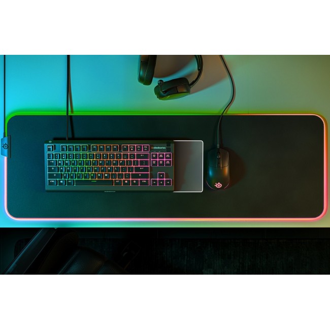 SteelSeries Gaming Keyboard Apex 3 Tenkeyless Gaming keyboard RGB LED light US Wired Whisper-Quiet Switches