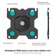 ONKRON G90-B Swivel and tilt desk mount for 13 -34 monitors, max. 10 kg, with rotation, black