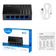 Cudy GS105D network switch Unmanaged Gigabit Ethernet (10/100/1000) Black