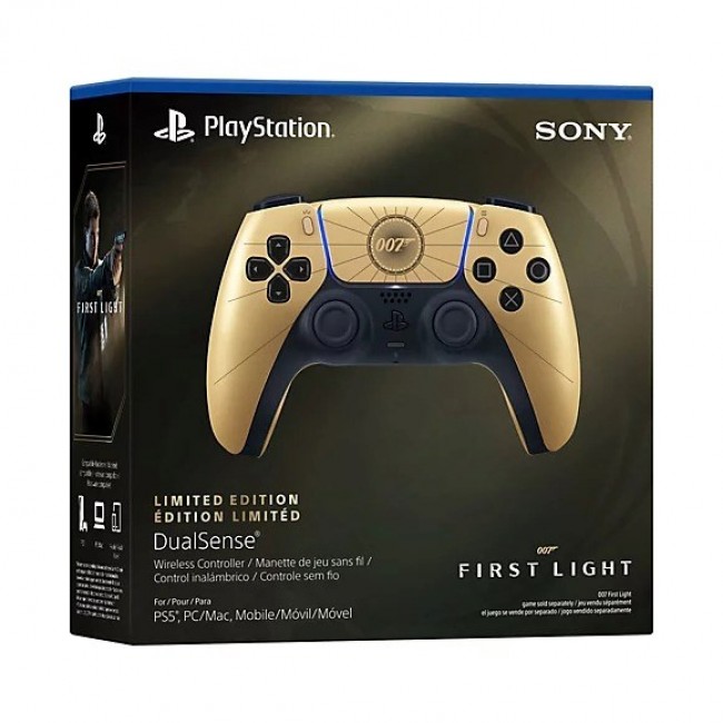 Sony PlayStation 5 DualSense Wireless Controller Limited Edition 007 First Light Gold Sony PlayStation 5 DualSense Wireless Controller Limited Edition 007 First Light Gold