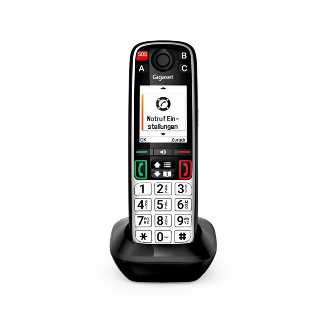 Gigaset EASY 500HX Analog/DECT telephone Caller ID Black, Silver