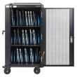 Manhattan Laptop Charging Cart/Trolley via AC Adapter (EU) 30-bay, Install device's AC Adapter (power cables) into unit, Suitable for ALL laptops (to 16