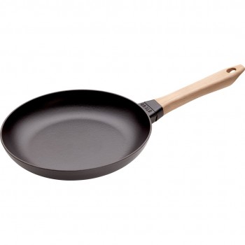 STAUB Cast iron frying pan with wooden handle 26 cm