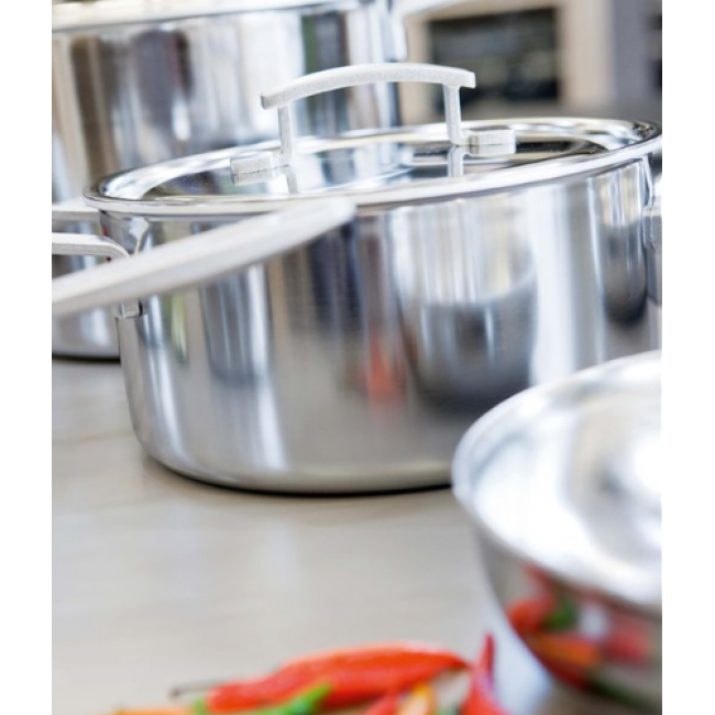 Demeyere INDUSTRY 5 40850-669-0 saucepan 5.2L Round Silver Demeyere INDUSTRY 5 40850-669-0 saucepan 5.2L Round Silver