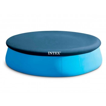 Intex 28026, Cover, Above ground pool, Round, Blue, PVC, Polyethylene, 3.96 m