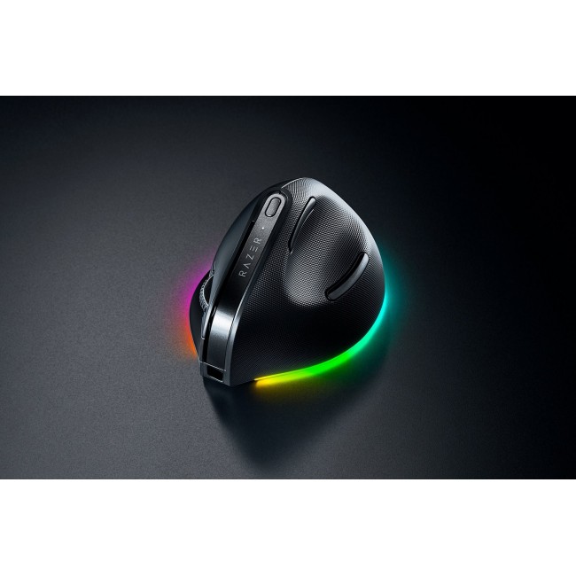 Razer Pro Click V2 Vertical mouse Universal Right-hand RF Wireless + Bluetooth + USB Type-C Optical 30000 DPI Razer Pro Click V2 Vertical mouse Universal Right-hand RF Wireless + Bluetooth + USB Type-C Optical 30000 DPI