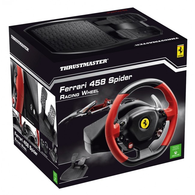 Thrustmaster | Steering Wheel Ferrari 458 Spider Racing Wheel | Black/Red Thrustmaster | Steering Wheel Ferrari 458 Spider Racing Wheel | Black/Red