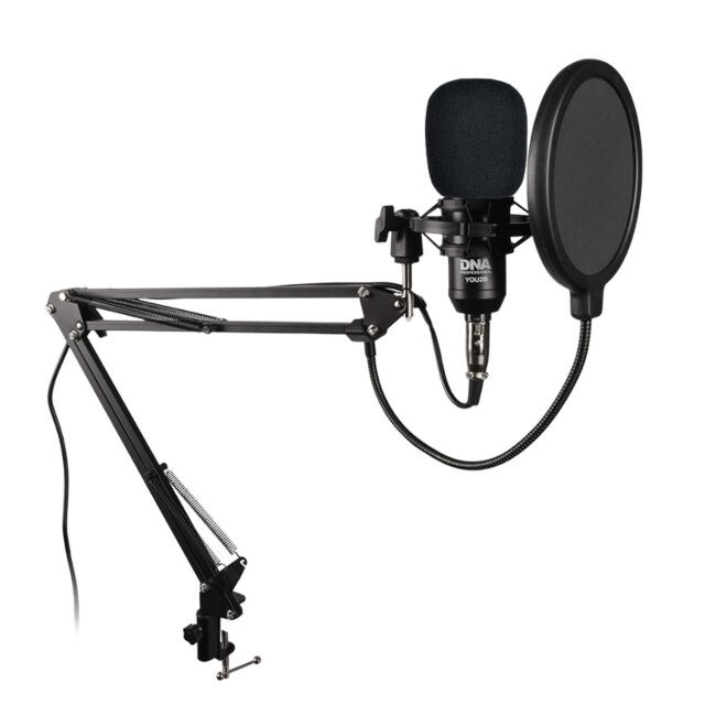 DNA YOU2B - podcast kit (microphone, audio interface, tripod)