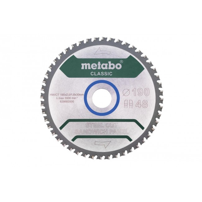 Metabo circular saw blade FZ/FA 190x30x48 Steel/Sa Metabo circular saw blade FZ/FA 190x30x48 Steel/Sa