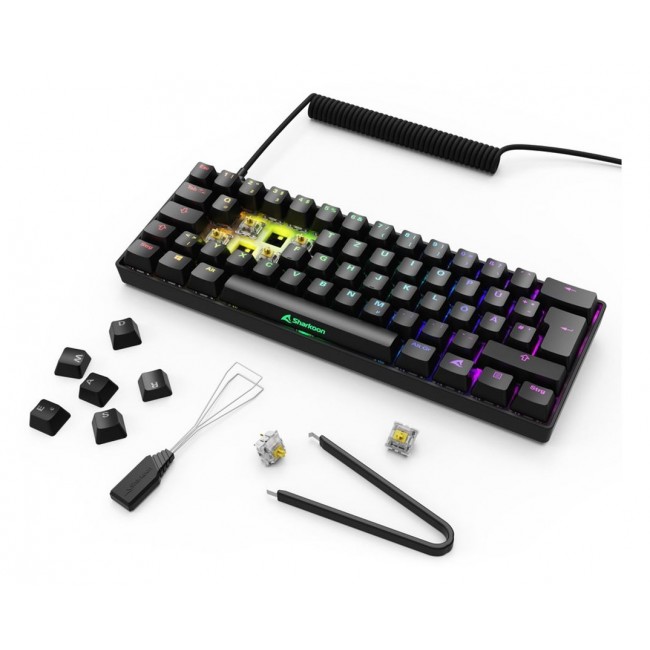 Sharkoon 100065629 keyboard Home USB QWERTZ German Black Sharkoon 100065629 keyboard Home USB QWERTZ German Black