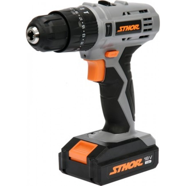 STHOR IMPACT DRILL DRIVER Li-Ion battery 18V 78974
