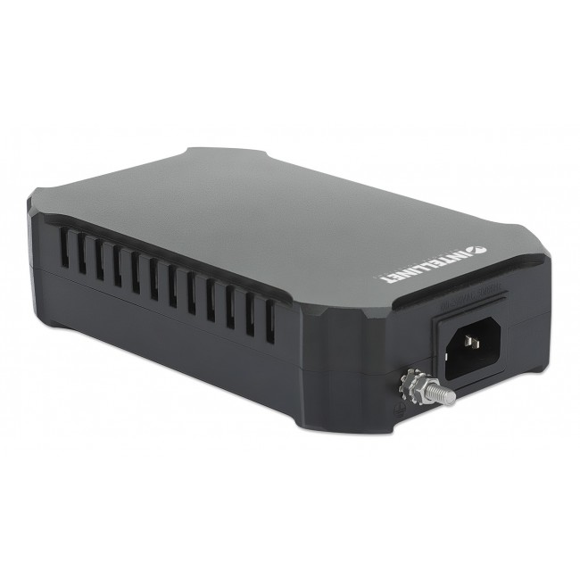 Intellinet 10G PoE++ Injector One 95 W Port, IEEE 802.3bt (4PPoE) Compliant, Metal Housing, Wall-mount Option