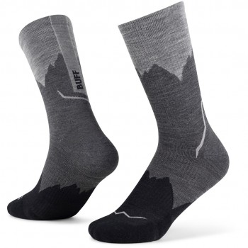 BUFF Merino Lightweight Crew Sock LWC3 Socks, Black L