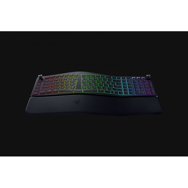 Razer Pro Type Ergo keyboard Universal USB + RF Wireless + Bluetooth QWERTY US English Black