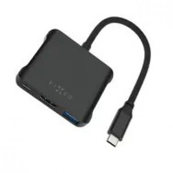HUB USB Fixed Quadri 2x USB-C 1x HDMI + 2x USB-A 2.0 3.2 Gen2 3.1 Gen1 (FIXHU-QR-BK)