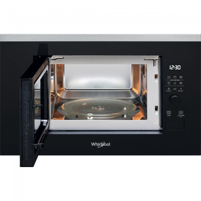 Whirlpool WMF201G Black, Stainless steel Grill microwave Built-in 20 L 800 W