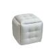 Puff-transformer 5in1 - 5 stools in 1 pouffe white eco leather