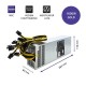 Qoltec 50177 power supply unit 1600 W Silver Qoltec 50177 power supply unit 1600 W Silver