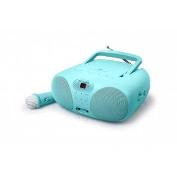 Muse MD-203 KB portable stereo system Analog FM Blue